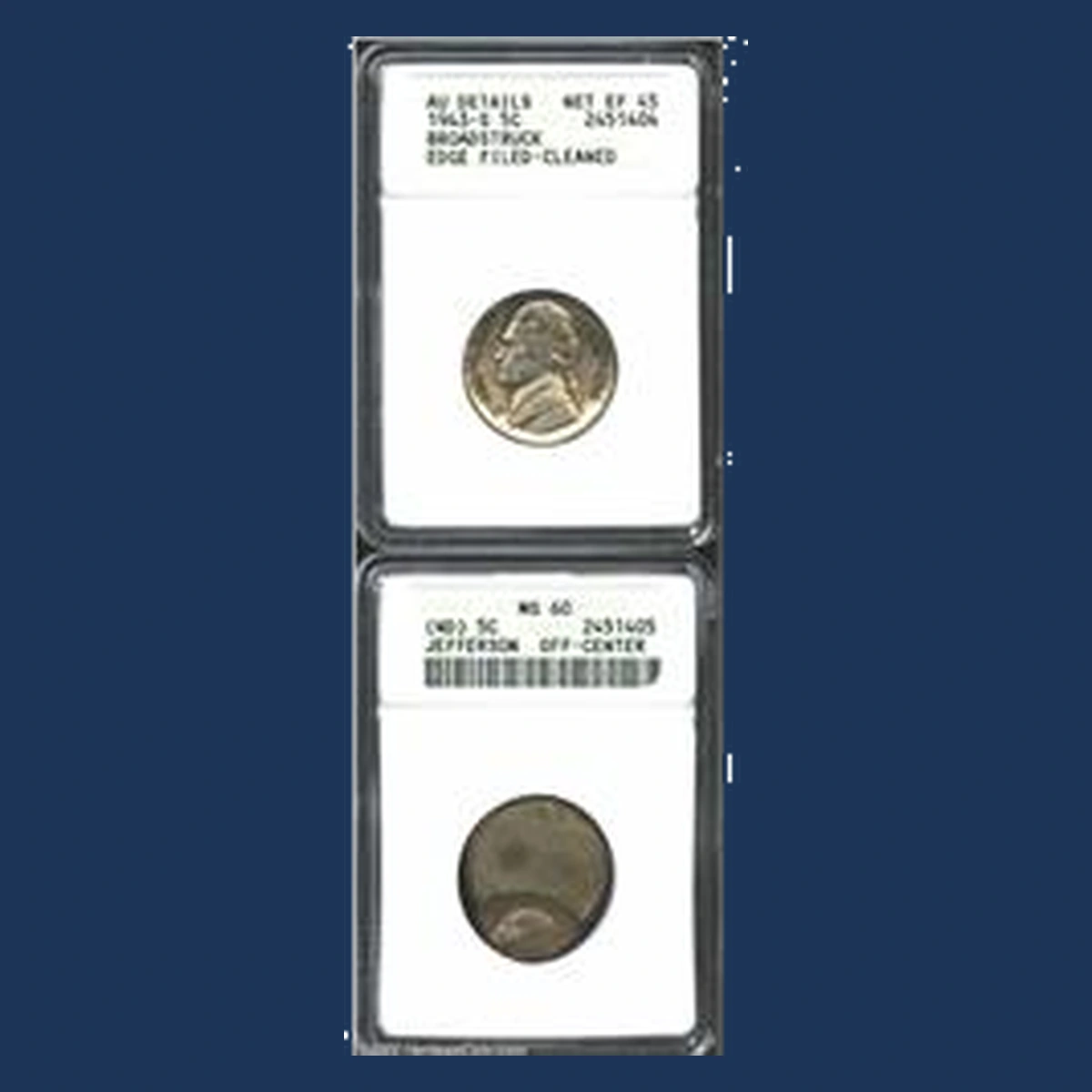 1943 Jefferson Nickel: Broadstrike