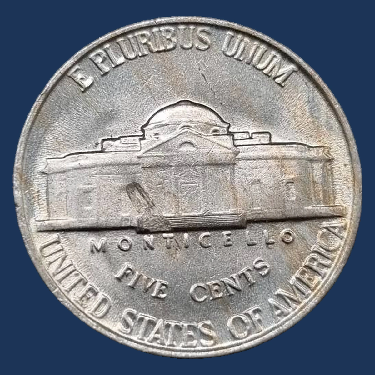 1940 Jefferson Nickel: Lamination