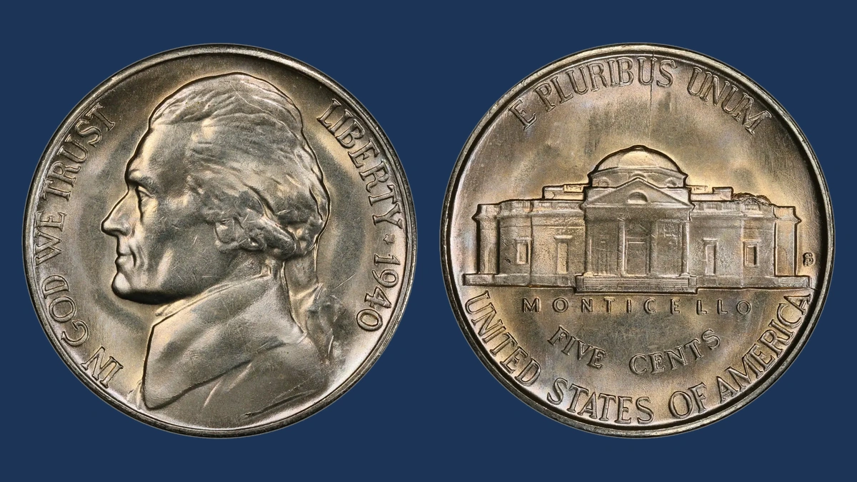 1940 Jefferson Nickel: Repunched Mintmark