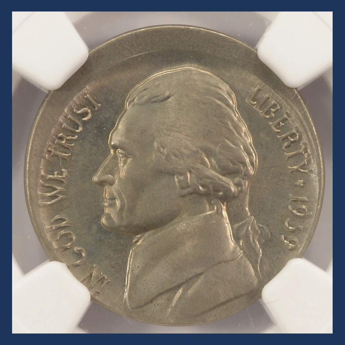 1939 Jefferson Nickel: Broadstrike