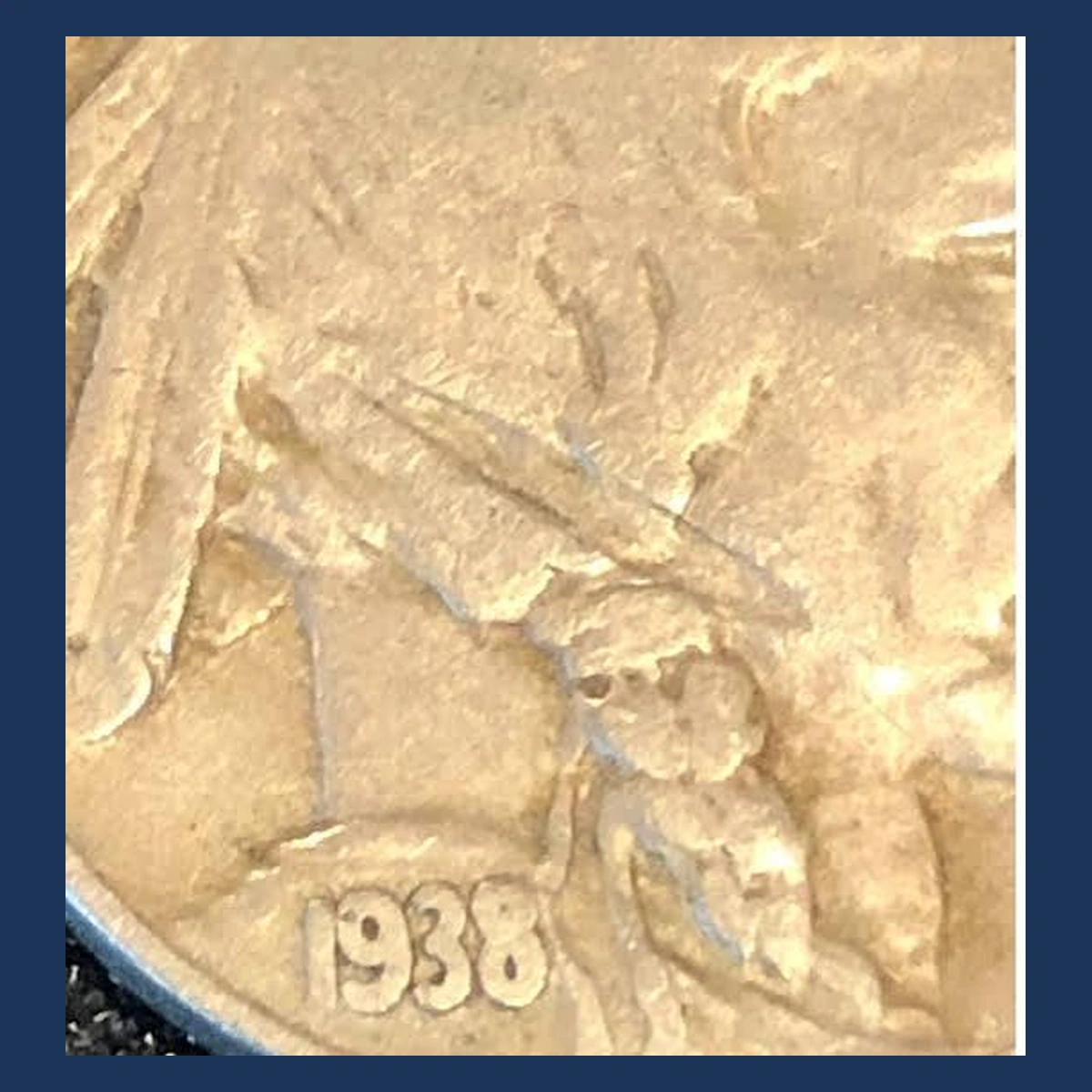 1938 Buffalo Nickel: Lamination