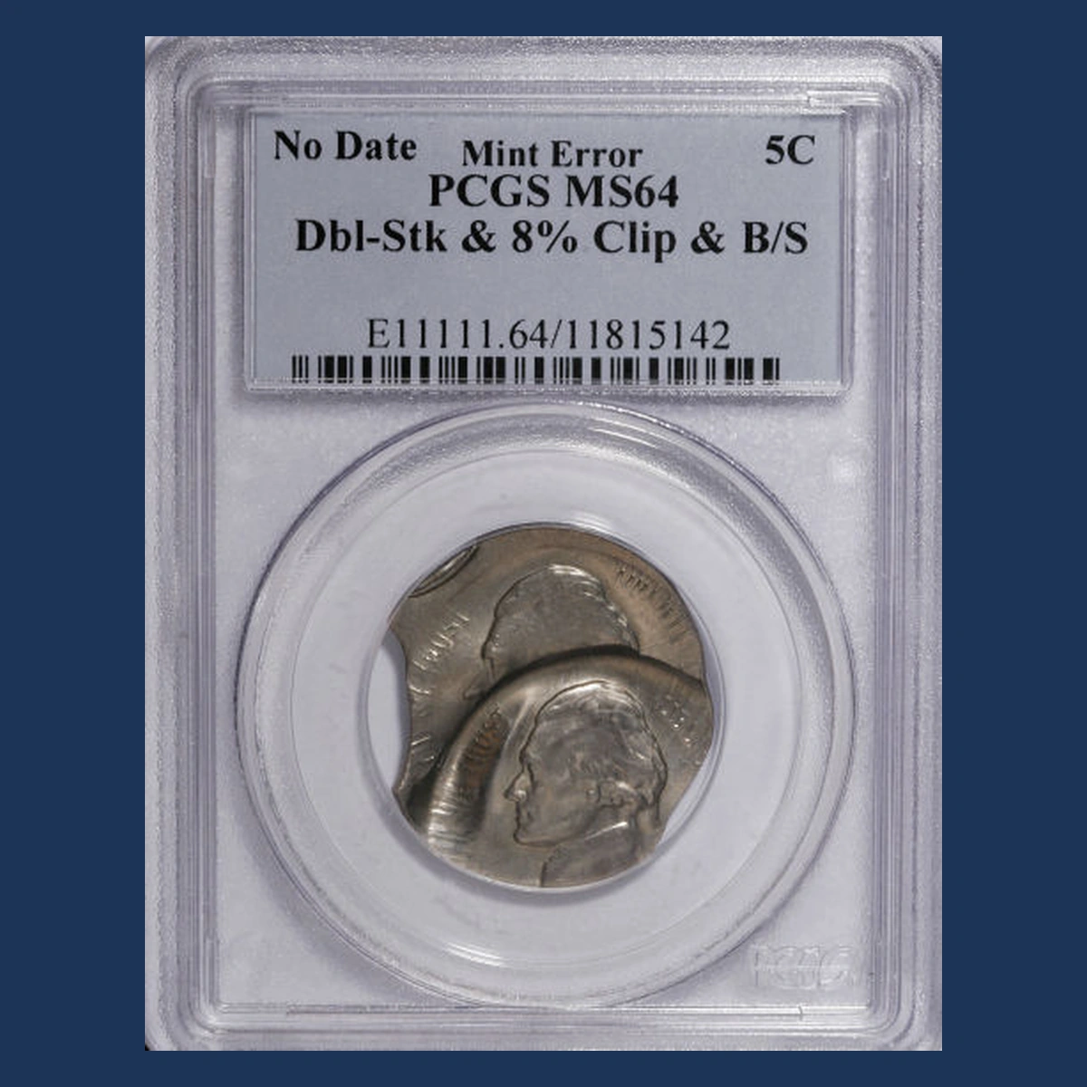 1938 Jefferson Nickel: Broadstrike