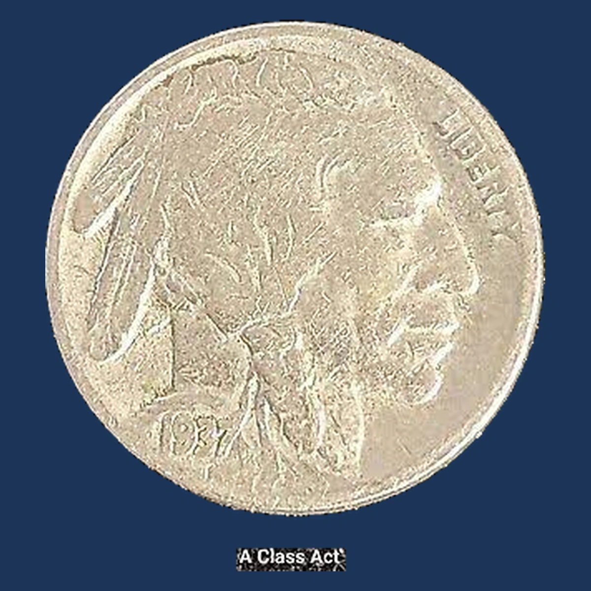 1937 Buffalo Nickel: Doubled Die Reverse