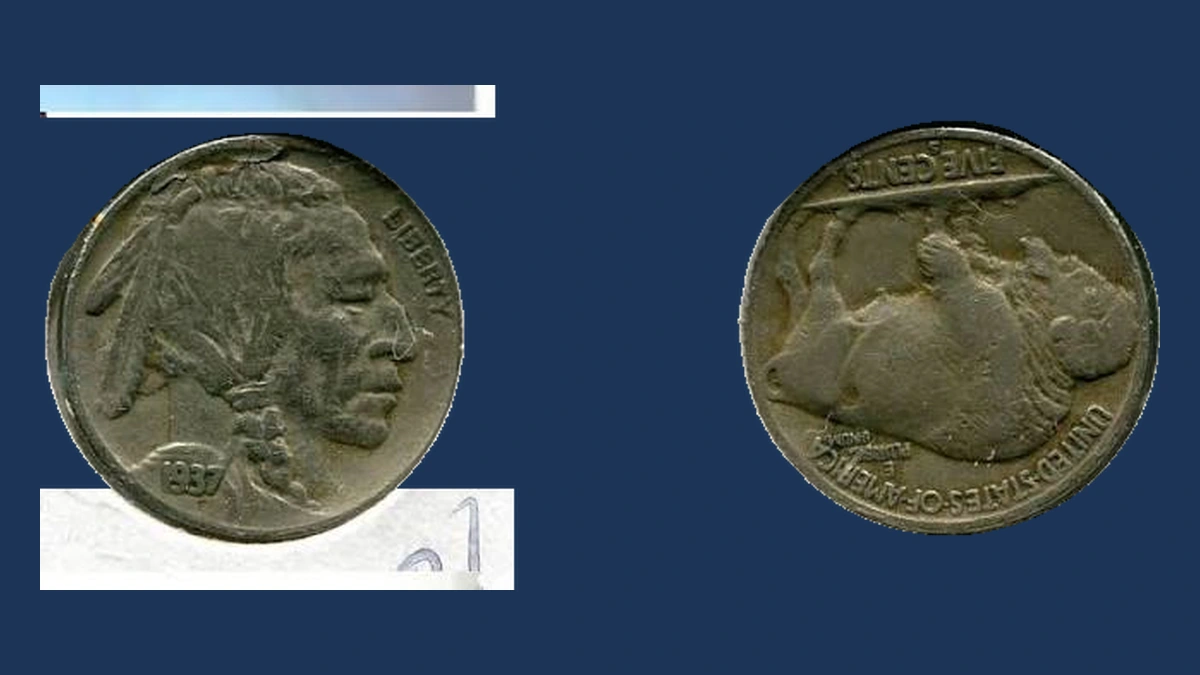 1937 Buffalo Nickel: Lamination