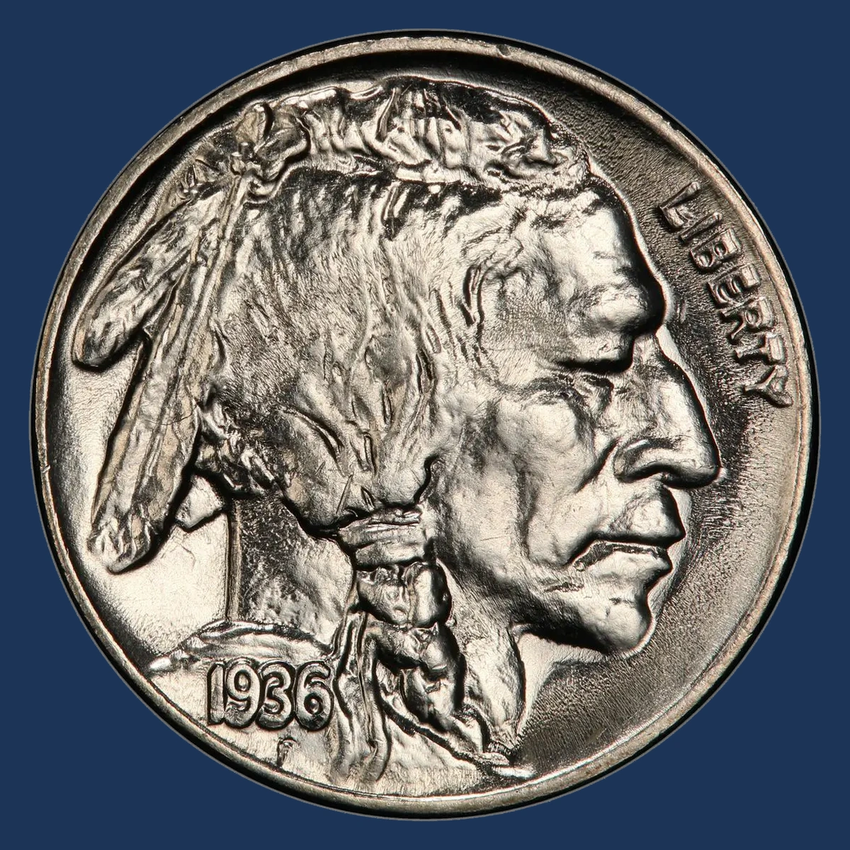 1936 Buffalo Nickel: Doubled Die Obverse