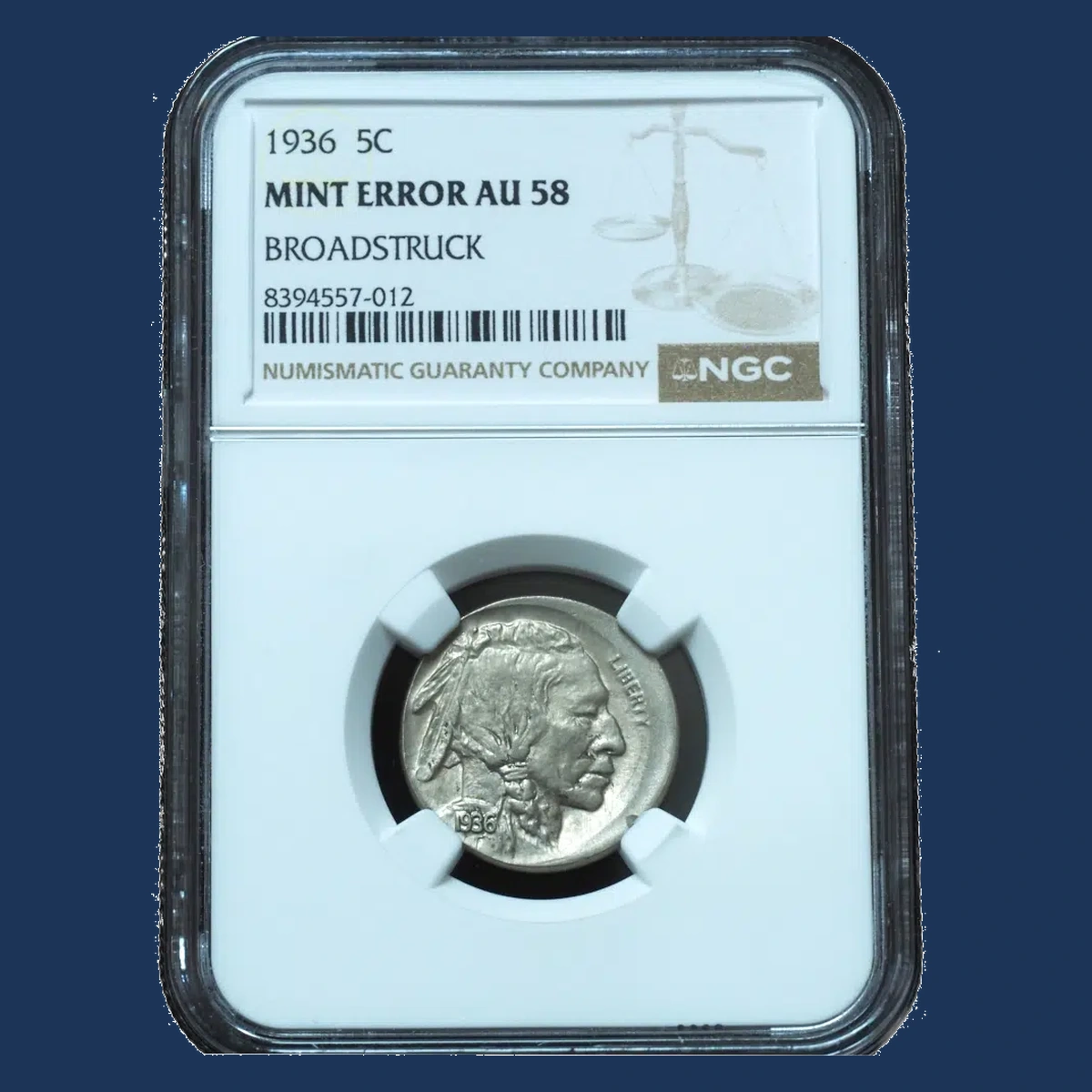 1936 Buffalo Nickel: Broadstrike
