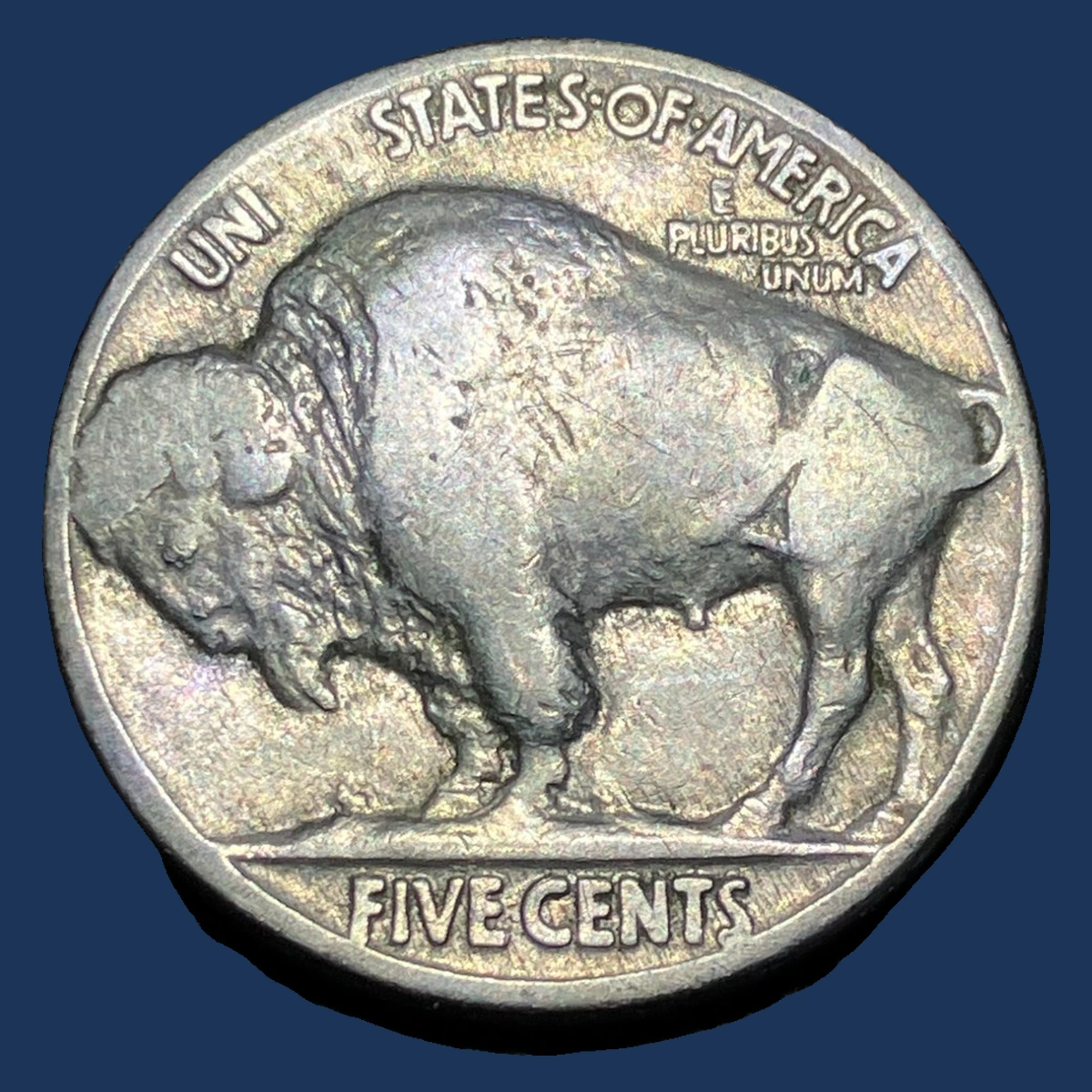 1934 Buffalo Nickel: Struck-Through Error