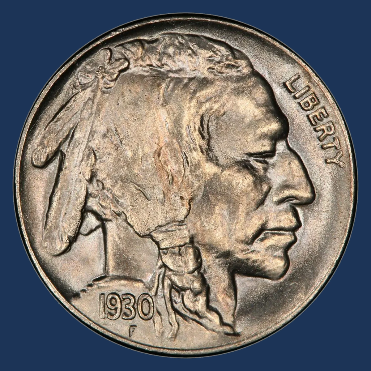 1930 Buffalo Nickel: Doubled Die Obverse