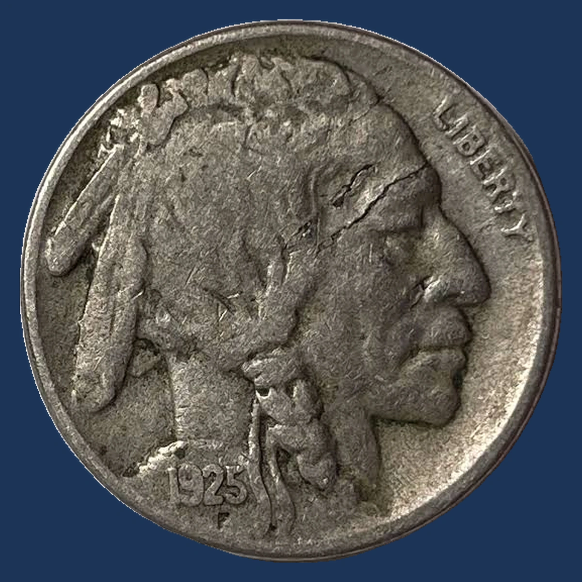 1925 Buffalo Nickel: Lamination