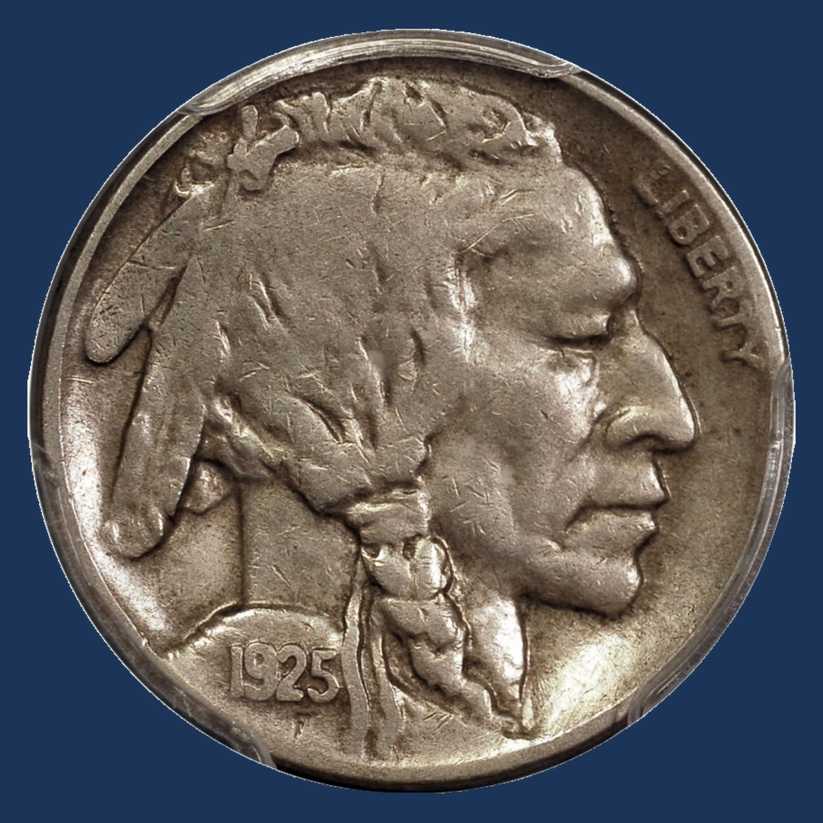 1925 Buffalo Nickel: Rotated Dies