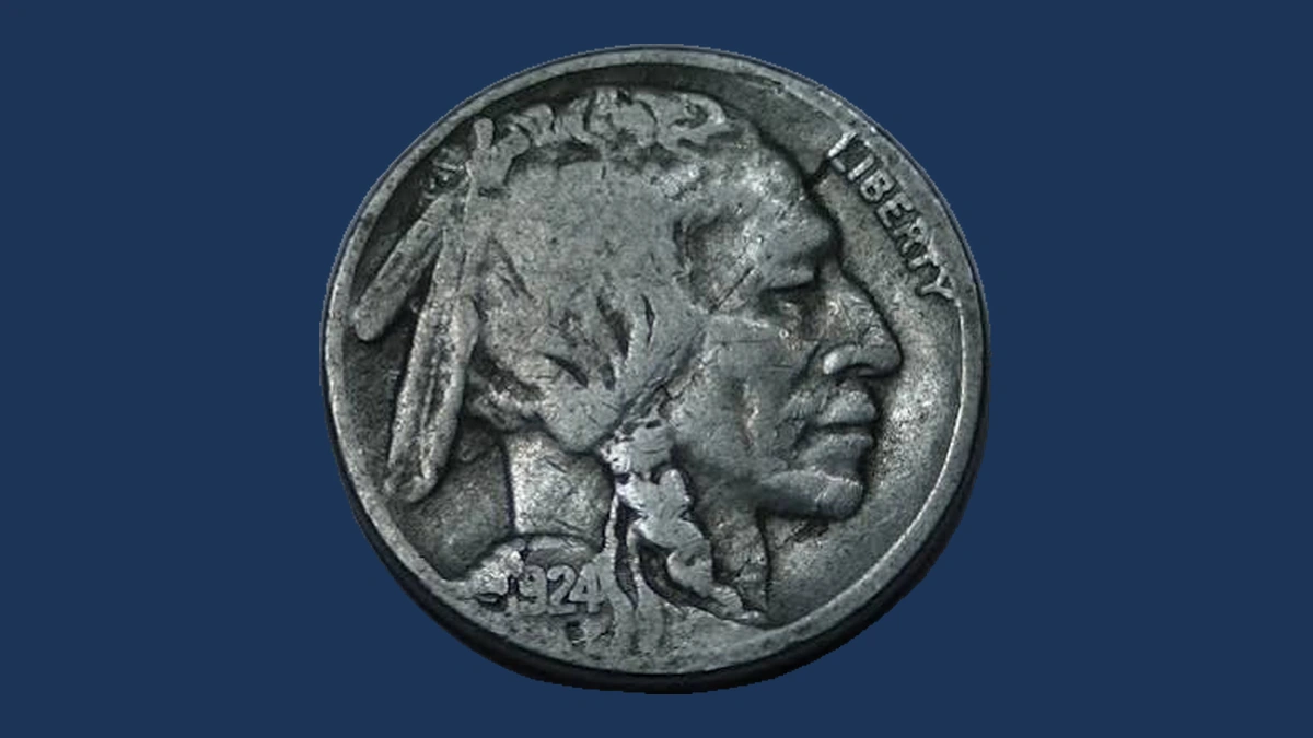 1924 Buffalo Nickel: Lamination