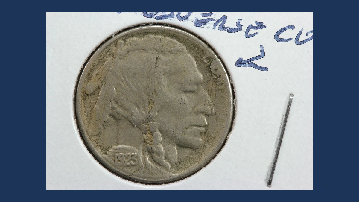 1923 Buffalo Nickel: Missing Designer Initial F