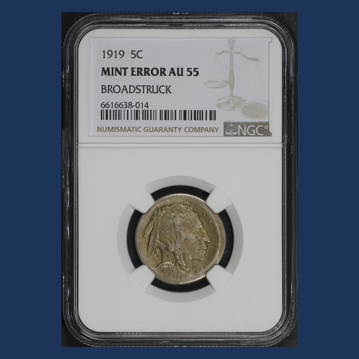 1919 Buffalo Nickel: Broadstrike
