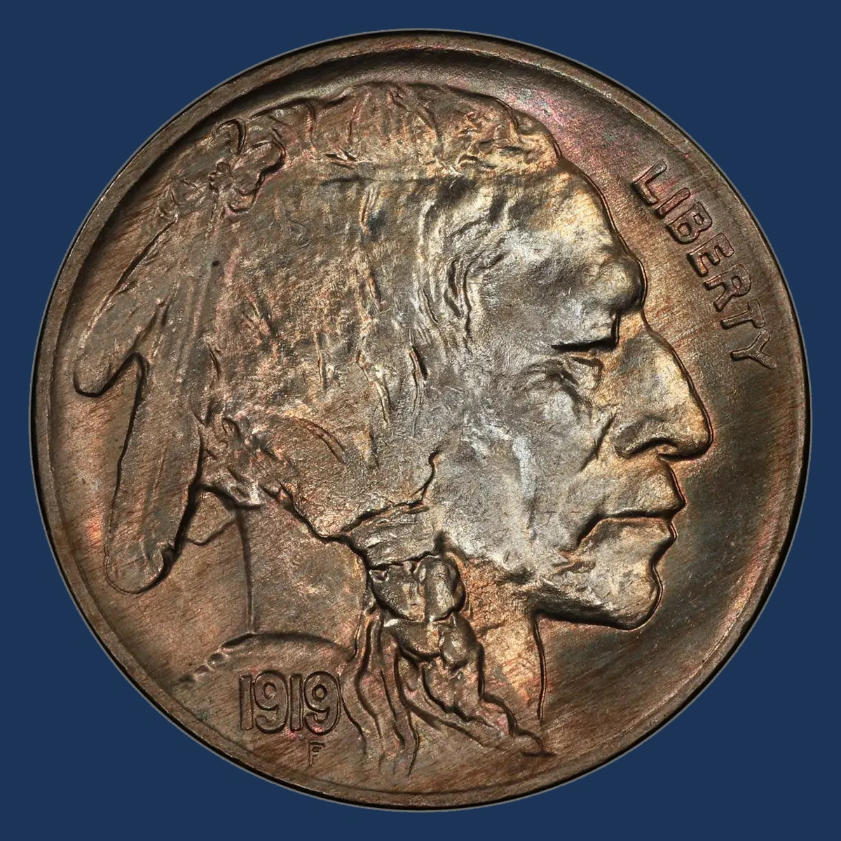 1919 Buffalo Nickel: Doubled Die Obverse