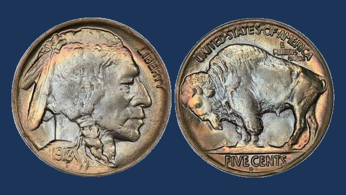 1918 Buffalo Nickel: Overdate