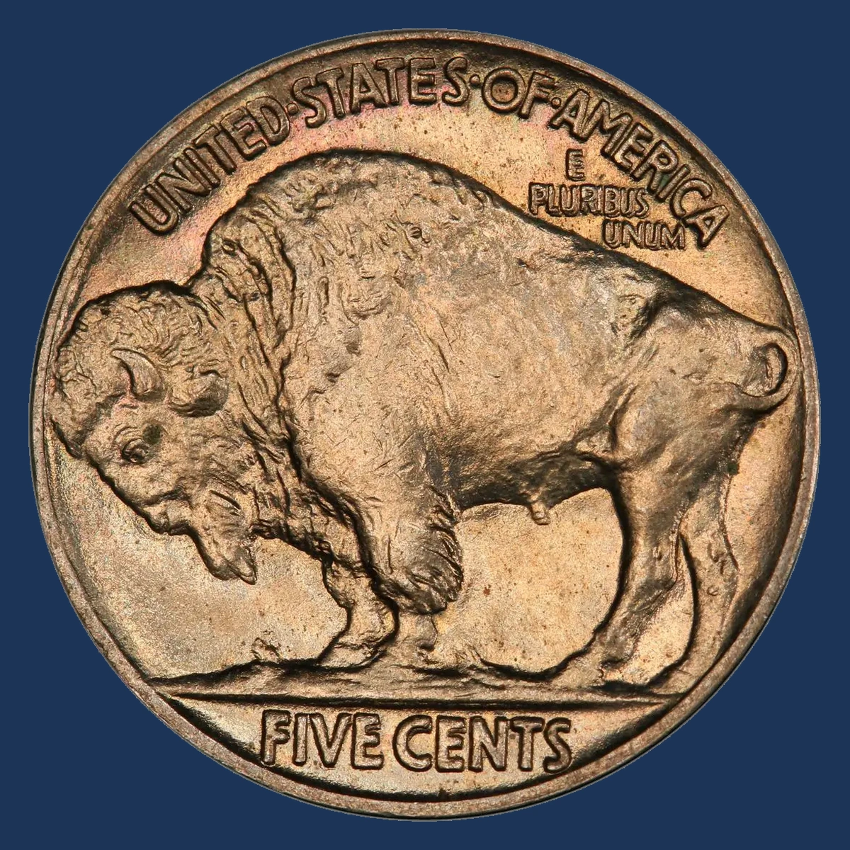 1917 Buffalo Nickel: Doubled Die Reverse