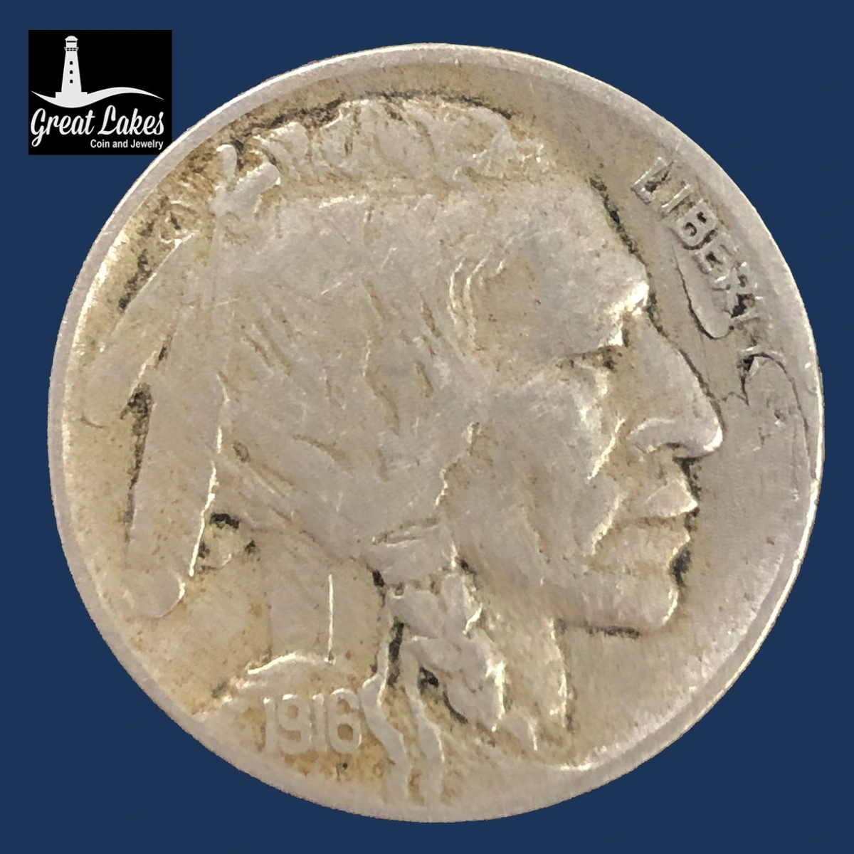 1916 Buffalo Nickel: Lamination / Split Planchet