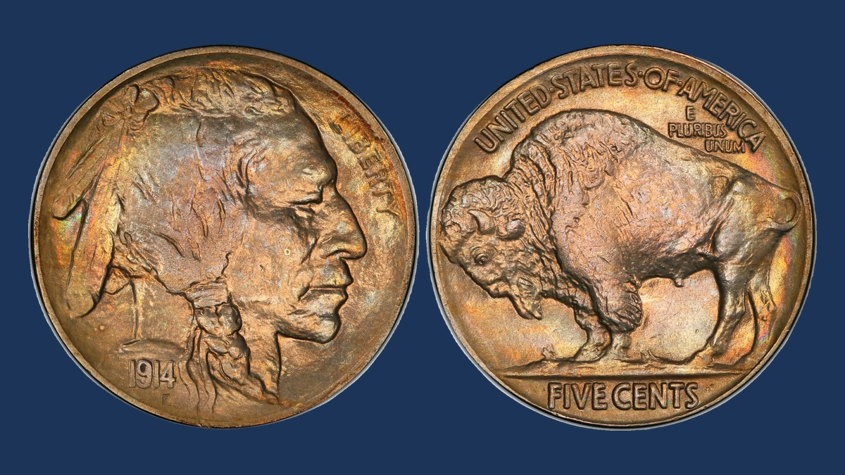 1914 Buffalo Nickel: Overdate