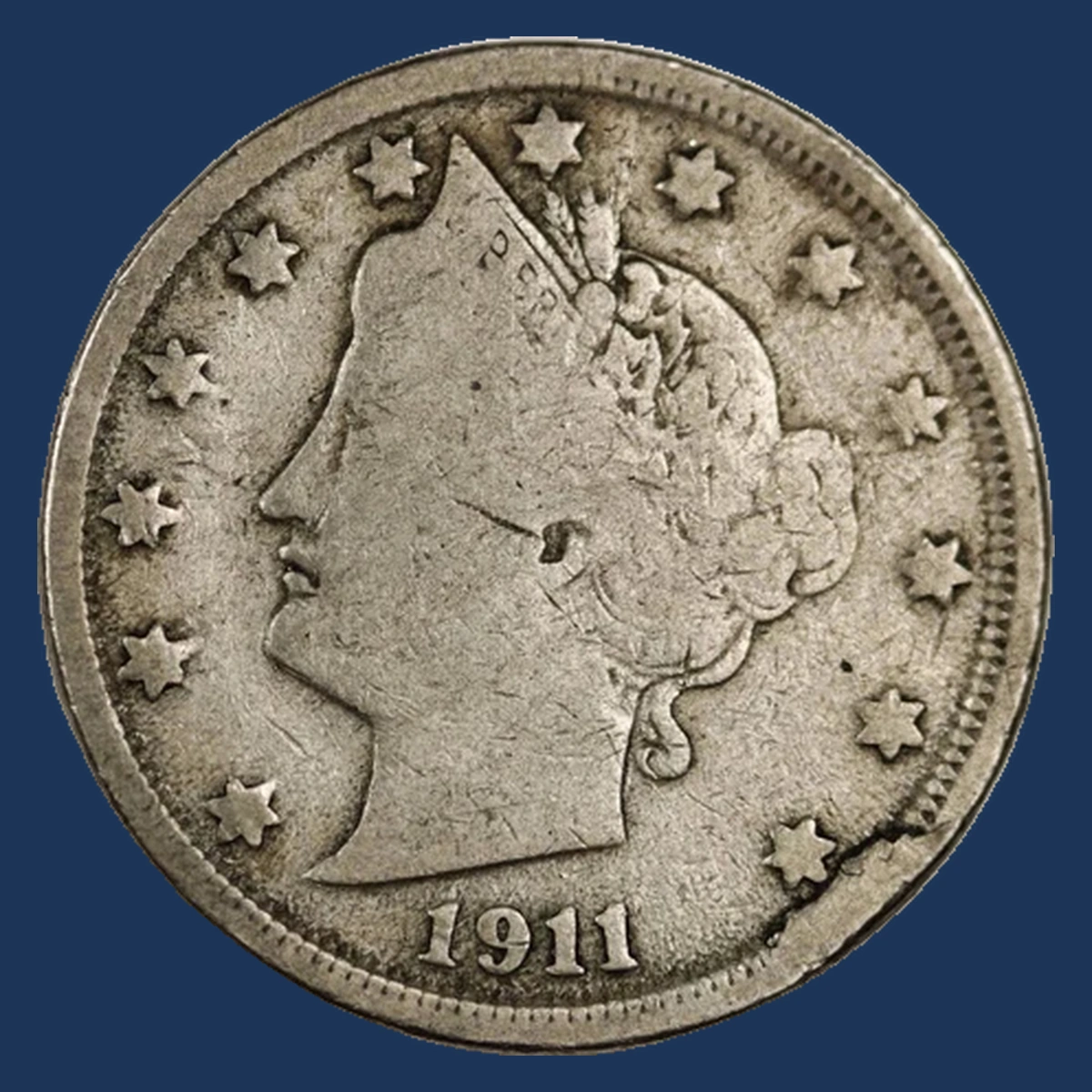 1911 Liberty Nickel: Die Break / Cud