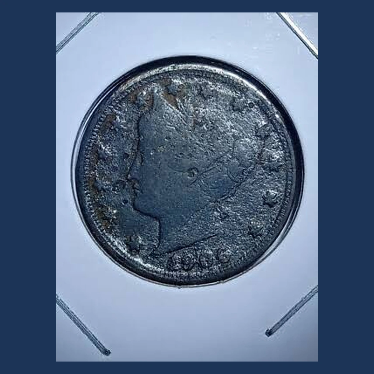 1906 Liberty Nickel: Lamination
