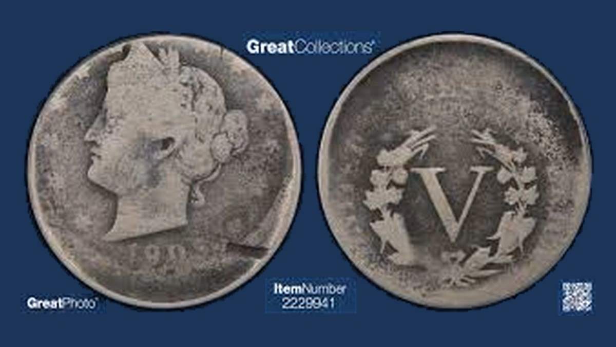 1905 Liberty Nickel: Off-Center Strike