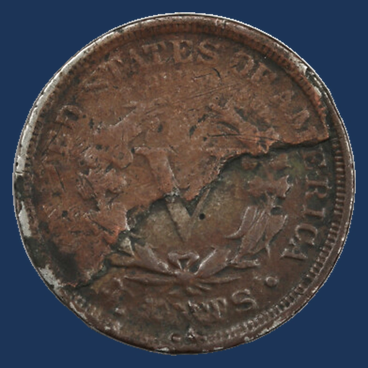 1904 Liberty Nickel: Lamination / Split Planchet