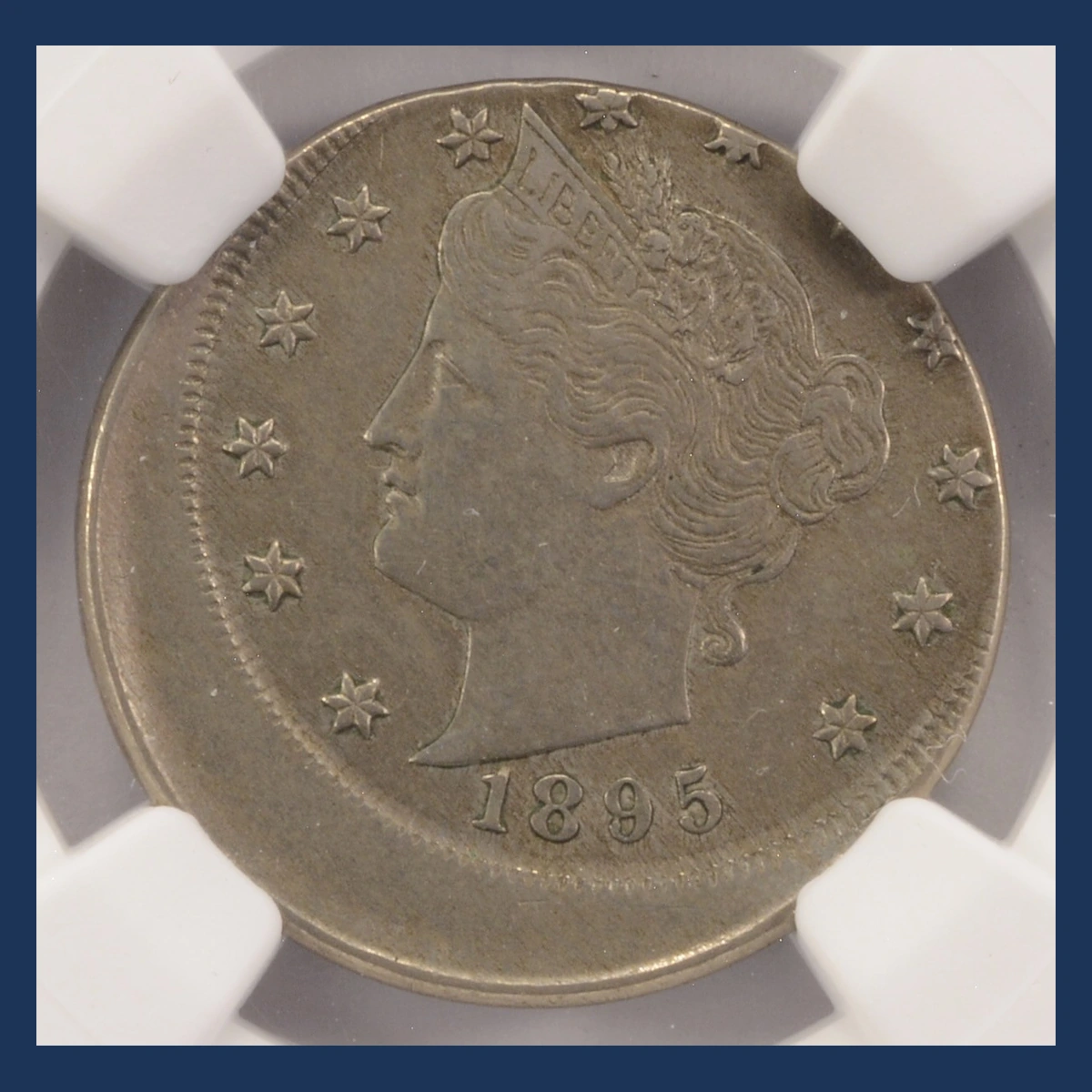 1895 Liberty Nickel: Off-Center Strike