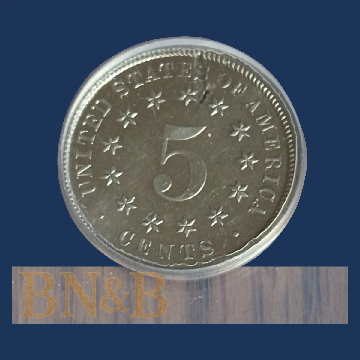 1882 Shield Nickel: Lamination