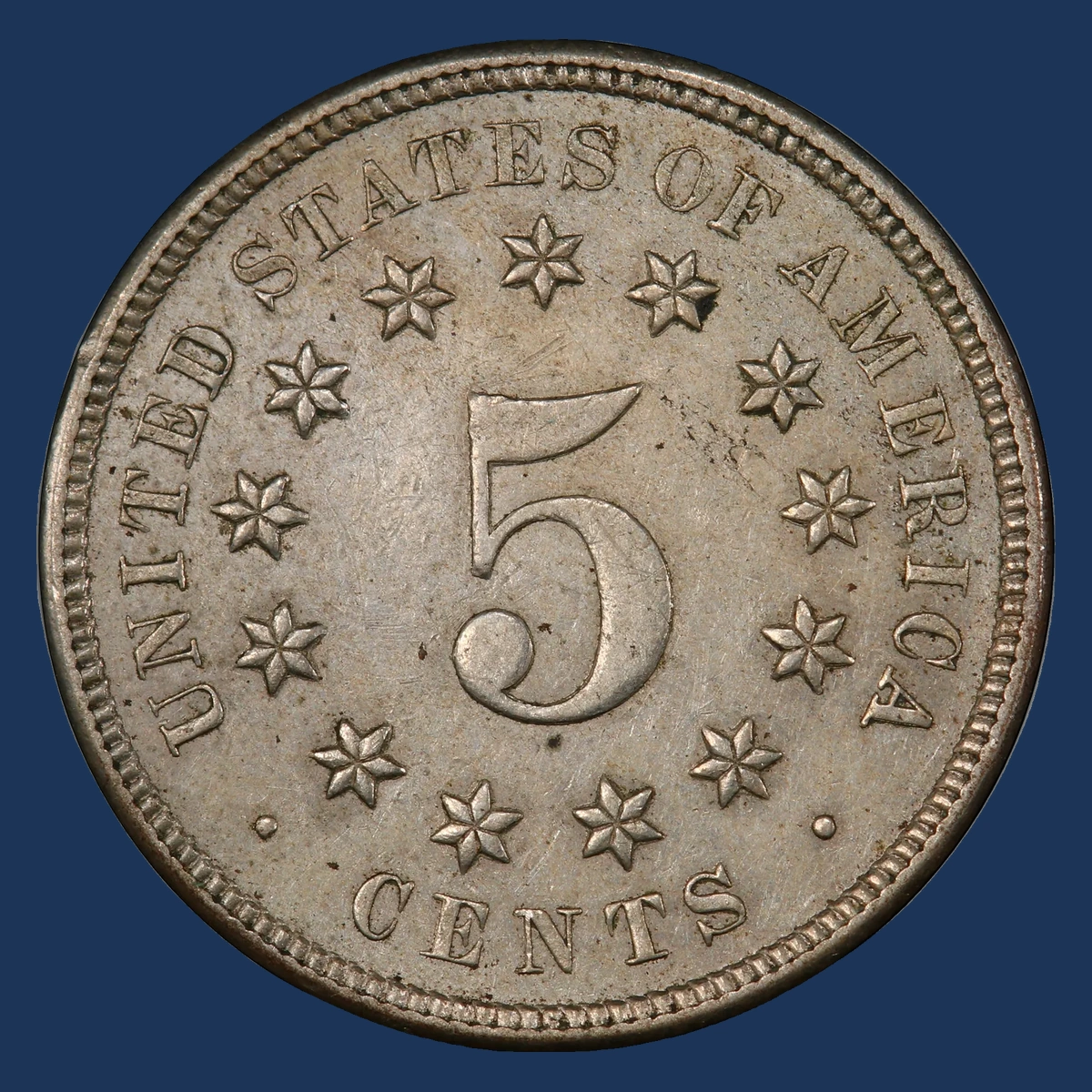 1880 Shield Nickel: Lamination