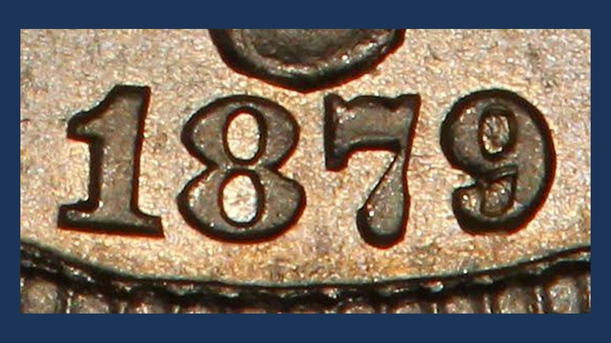 1879 Shield Nickel: Overdate