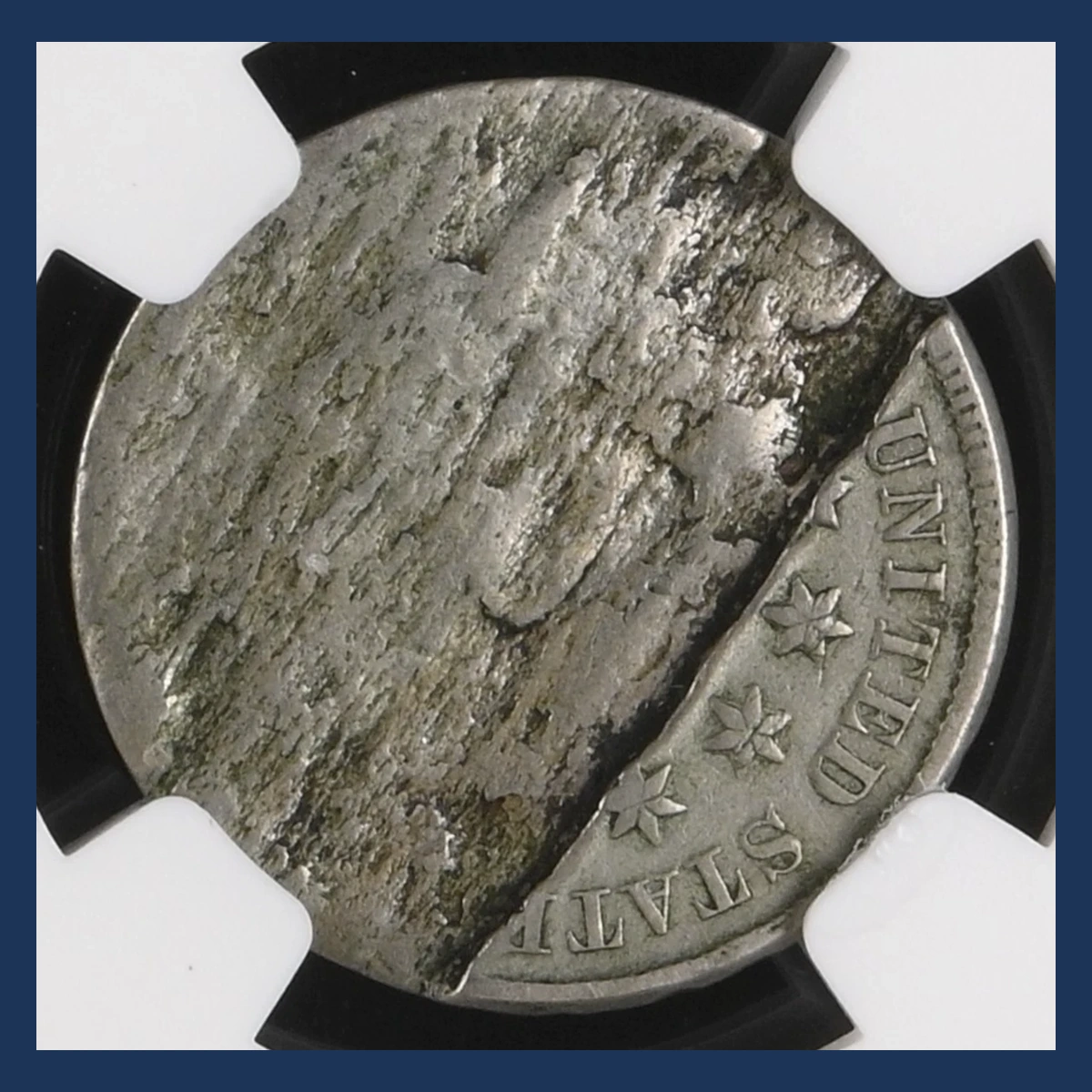 1872 Shield Nickel: Lamination