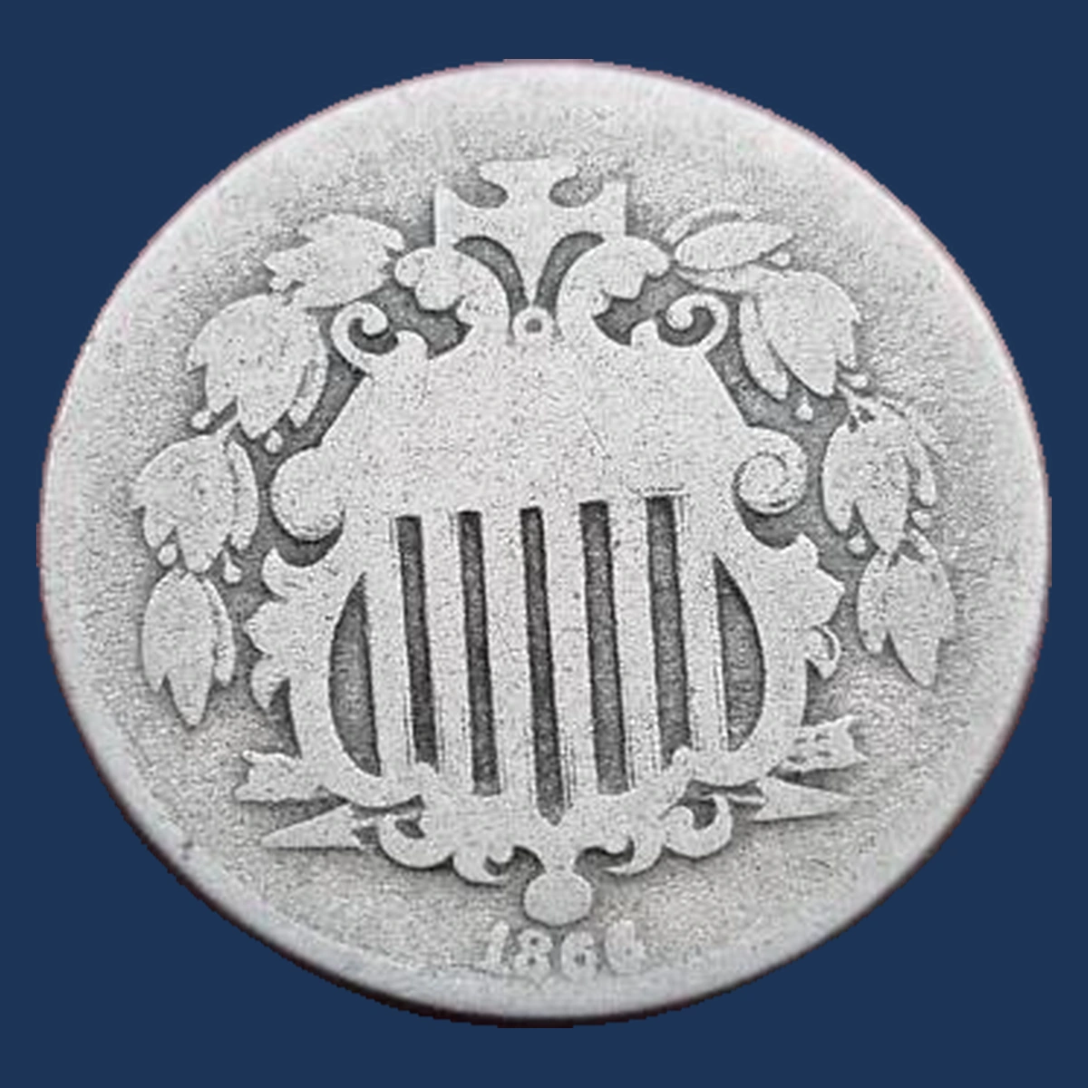 1866 Shield Nickel: Lamination