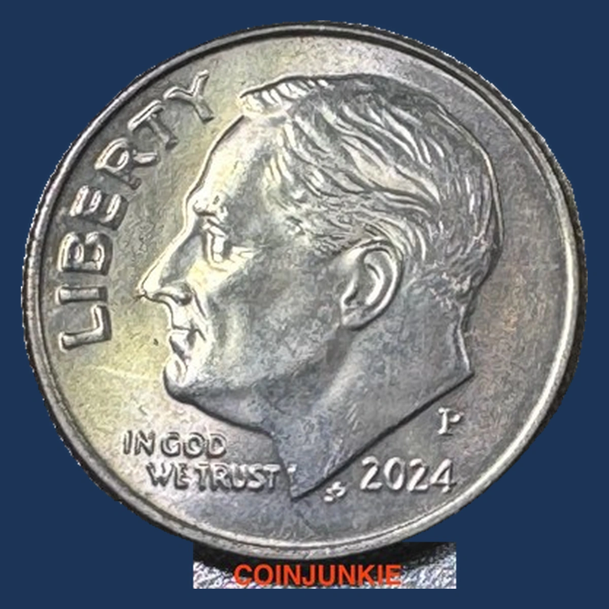 2024 Roosevelt Dime: Die Crack / Die Chip