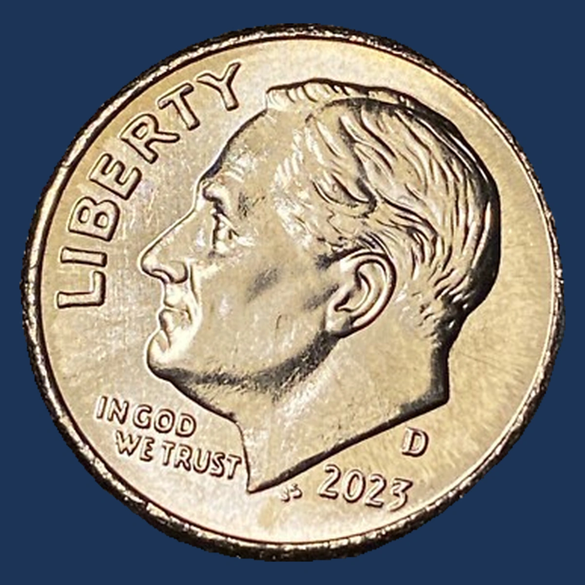 2023 Roosevelt Dime: Struck Through