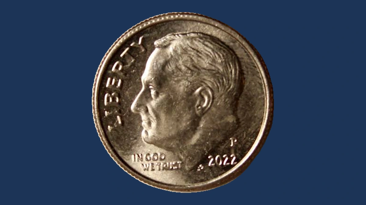 2022 Roosevelt Dime: Collar Error
