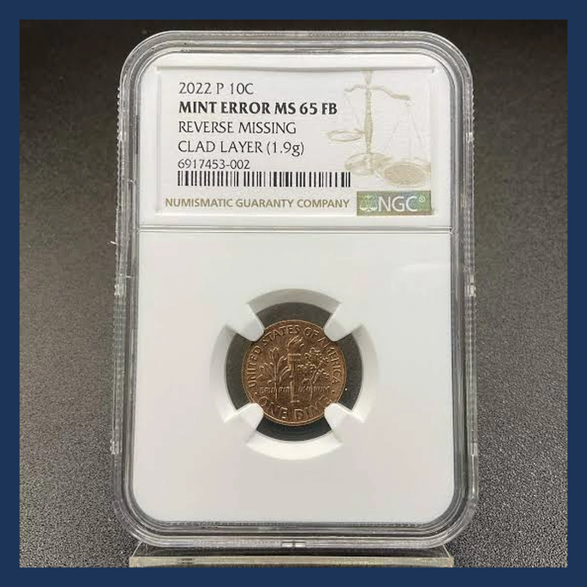 2022 Roosevelt Dime: Missing Clad