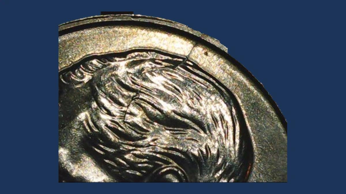 2020 Roosevelt Dime: Die Crack / Die Chip