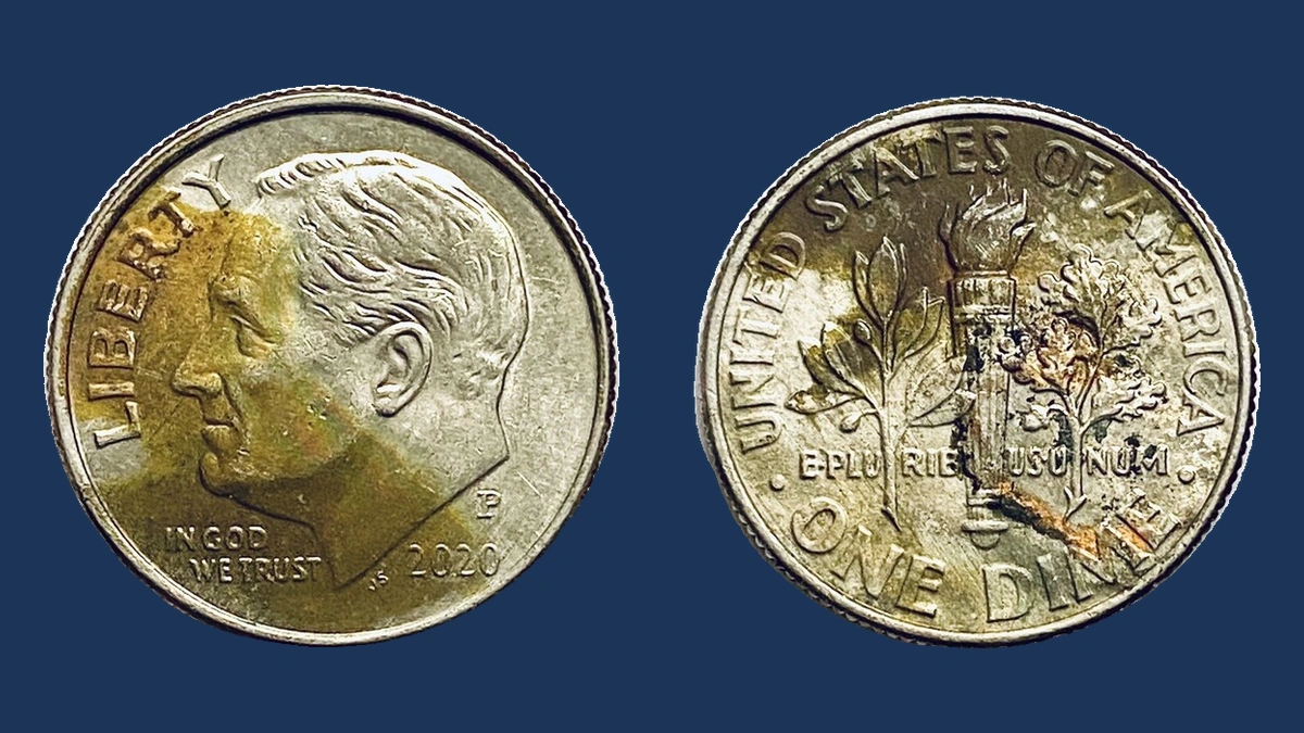 2020 Roosevelt Dime: Missing Clad Layer