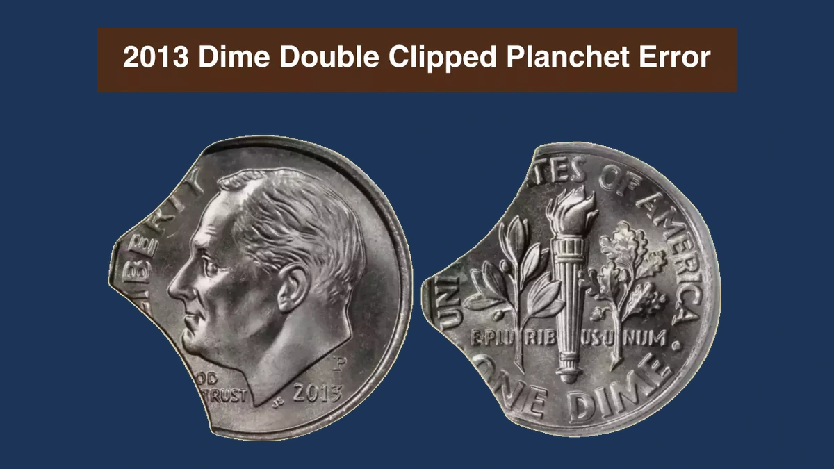 2013 Roosevelt Dime: Clipped Planchet
