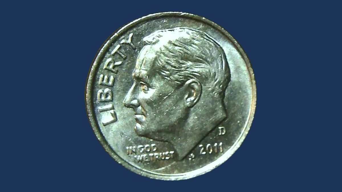 2011 Roosevelt Dime: Die Crack