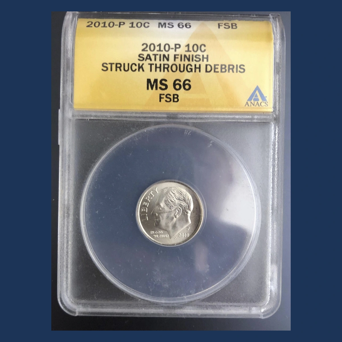 2010 Roosevelt Dime: Struck-Through Error