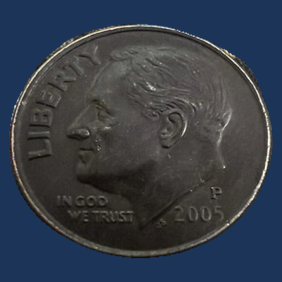 2005 Roosevelt Dime: Improperly Annealed Planchet
