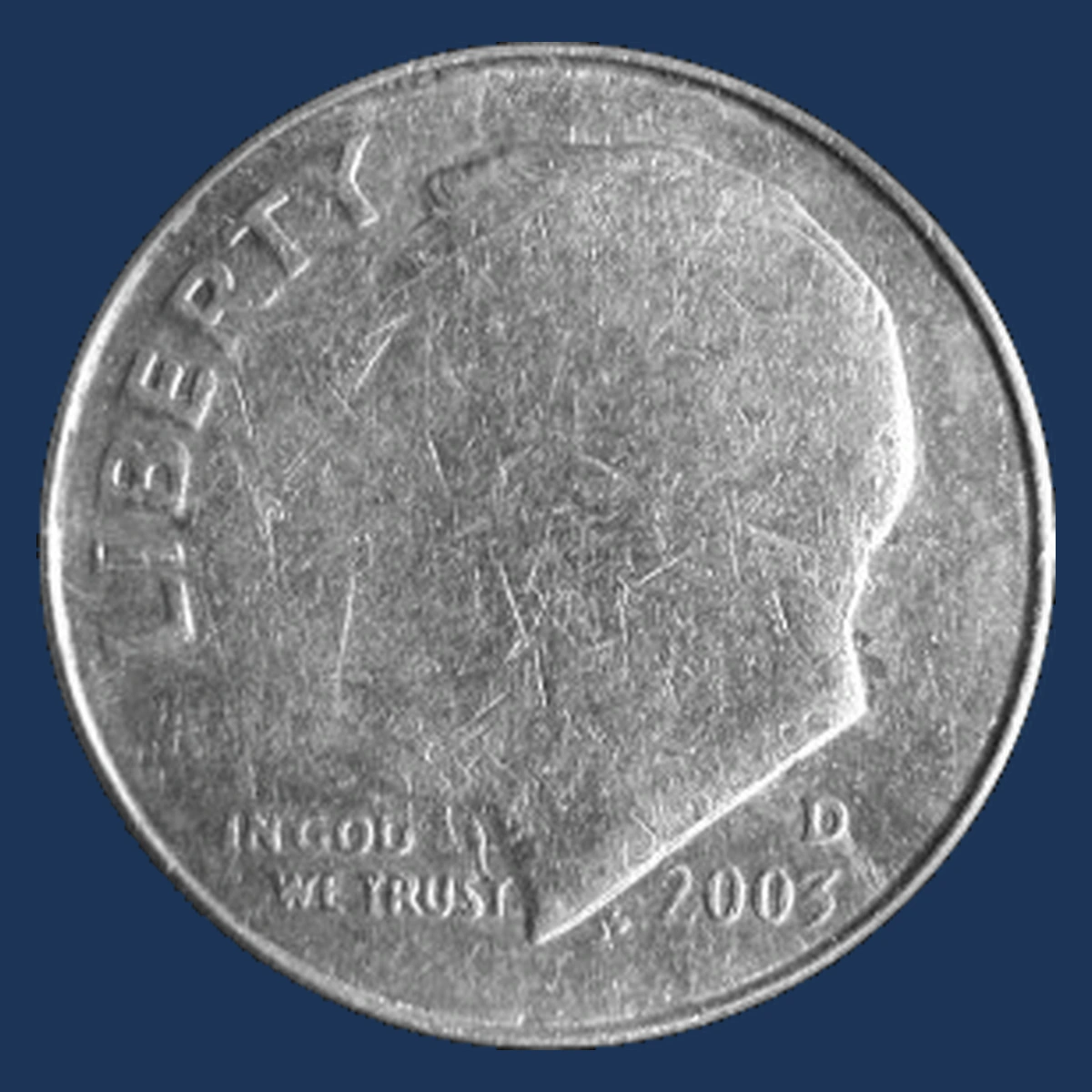 2003 Roosevelt Dime: Weak Strike