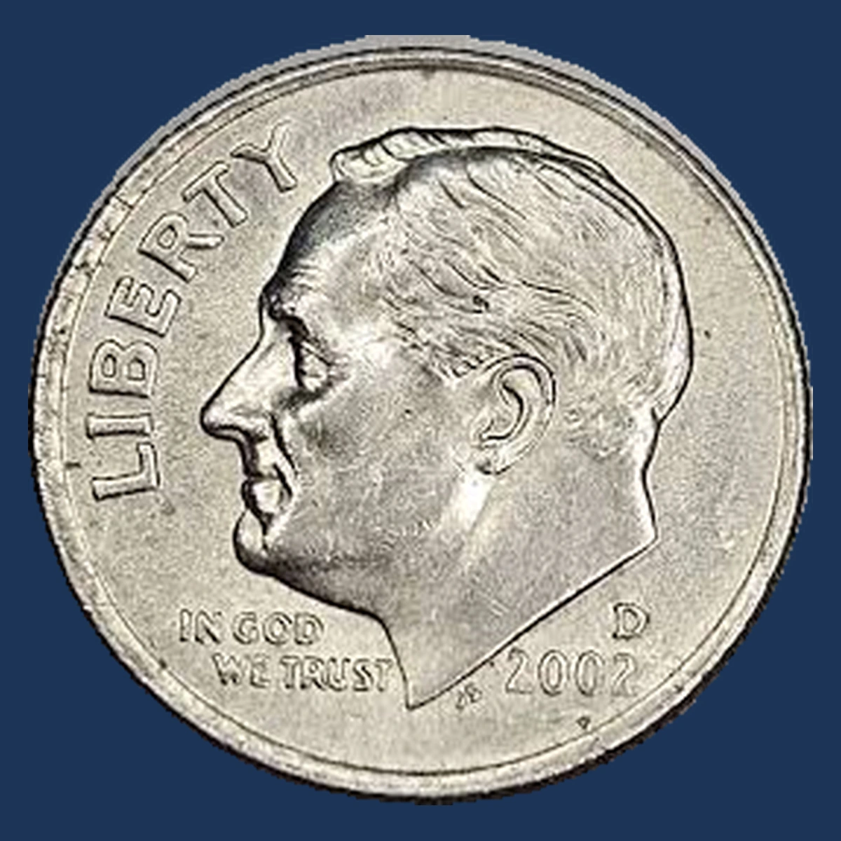 2002 Roosevelt Dime: Misaligned Die