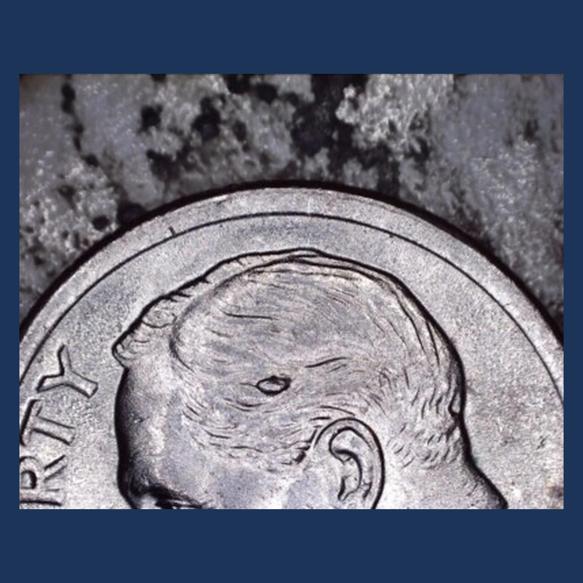 2001 Roosevelt Dime: Die Crack / Die Chip