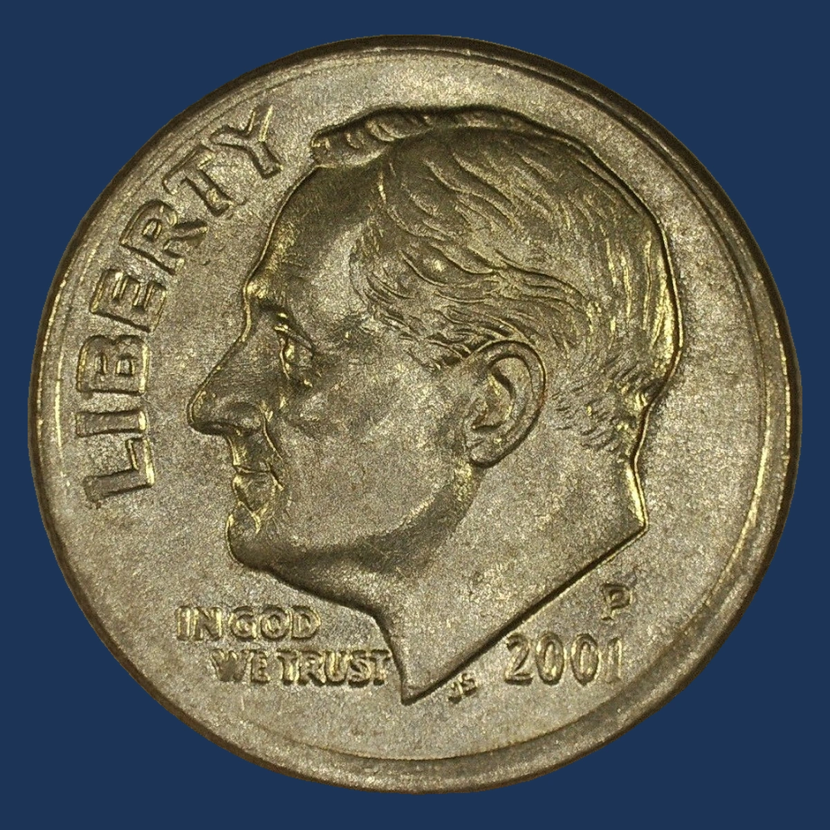 2001 Roosevelt Dime: Misaligned Die