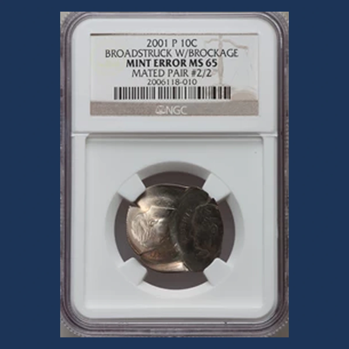 2001 Roosevelt Dime: Mated Pair