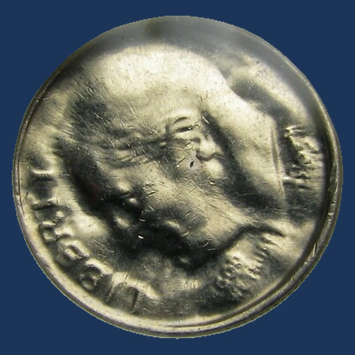 1997 Roosevelt Dime: Struck Through Capped Die