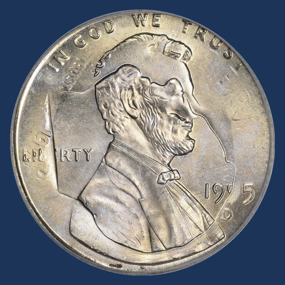 1995 Roosevelt Dime: Overstrike / Double Denomination