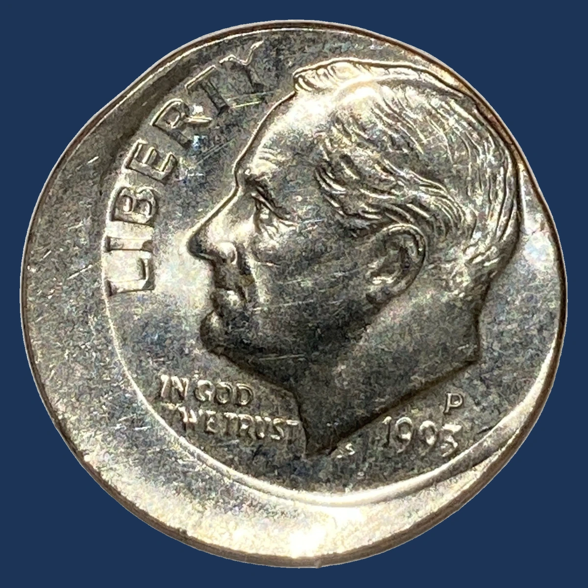 1993 Roosevelt Dime: Off-Center Strike